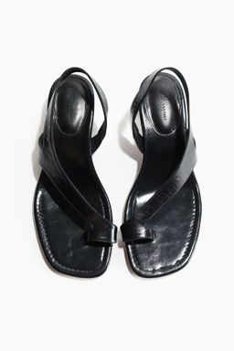 Sandalias de piel con tac?n kitten - H&m фото 3