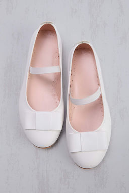 Beyaz Kucuk/Buyuk K?z Cocuk Babet TAKSS26BE00015