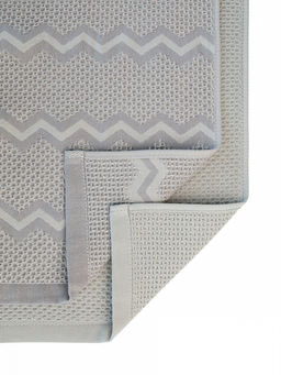 Набор кухонных полотенец 2шт 35x70 темно-серый вафельное полотно