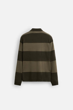 STRIPED KNIT POLO SHIRT - Zara фото 9