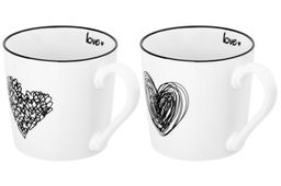 Набор 2 кружек 390 мл 13*9,5*9 см LOVE NEW BONE CHINA - Elan gallery фото 4