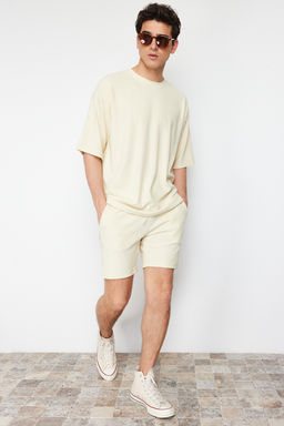 TRENDYOL MAN Basic Fume Regular/Normal Kesim Orta Boy Bagc?kl? Dokulu K?r?smaz Ottoman Sort TMNSS23SR00039 - Trendyolmilla фото 2