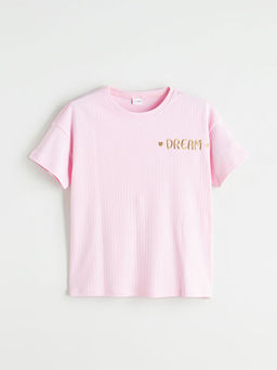 Bisiklet Yaka K?z ?ocuk Pijama Tak?m?