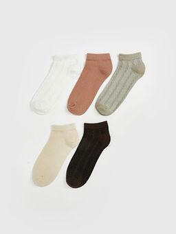 Desenli Kad?n Patik ?orap 5li