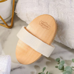 Щётка массажная для тела, из натуральной щетины, гладкая