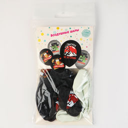 Воздушный шар латексный 12" «Приколы мужчине», 5 шт., 18+