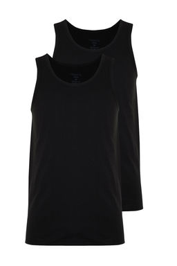 TRENDYOL MAN Siyah Basic 2li Paket Ic Giyim Atlet TMNSS24AL00007 - Trendyolmilla фото 4