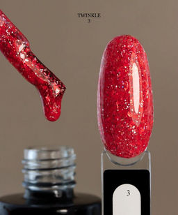 Rihard Gel Polish Twinkle 03 Гель-лак с голографическими хлопьями и блестками, 10 мл