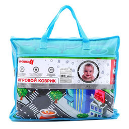 Игровой коврик - сумка для детей «Дороги», 2 в 1, 200×155 см, Крошка Я