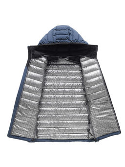 Куртка мужская стёганая с капюшоном с графеновой подкладкой синего цвета 9623_1S
