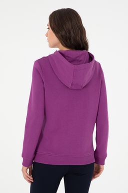 Женский фиолетовый базовый свитшот Неожиданная скидка в корзине - U.s. polo assn фото 5