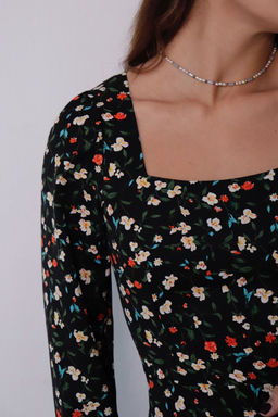 Платье с вырезом каре отрезное по талии - Martichelli фото 52