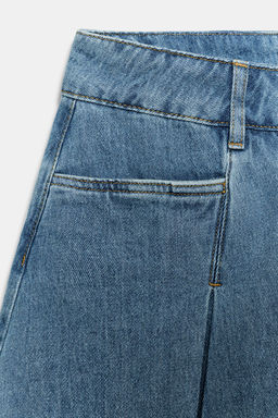 FALDA CORTA DENIM ZW COLLECTION / Azul - Zara фото 8