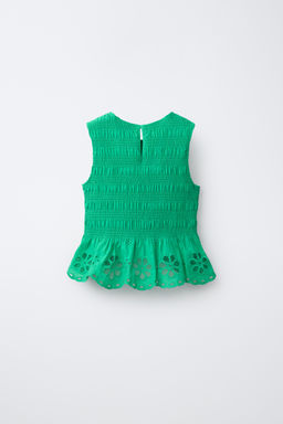 TOP GOMAS SCHIFFLY / Verde - Zara фото 2