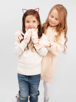 Варежки детские на шнурке Kim Lin  фото 3