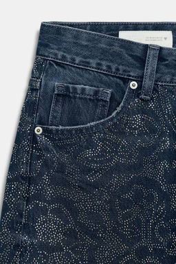 TRF BAGGY RHINESTONE JEANS - Zara фото 16