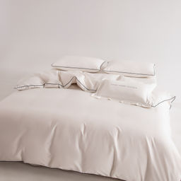 Комплект постельного белья Однотонный Сатин Элитный OCE023 2 спальный 4 Наволочки - Ситрейд фото 9