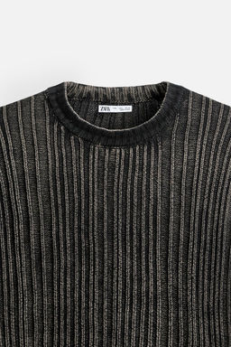 TEXTURED PRINTED SWEATER - Zara фото 8