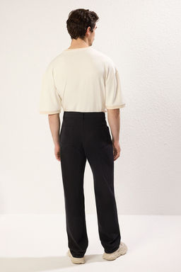 TRENDYOL MAN Siyah Baggy/Bol Paca Gabardin %100 Pamuklu Rahat Pantolon TMNSS25PL00021 - Trendyolmilla фото 5