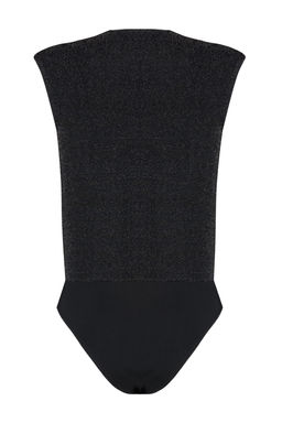 Siyah Kruvaze Par?lt?l? C?tc?tl? Simli Orme Body TPRSS24BD00017 - Trendyolmilla фото 8