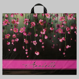 Цена за 25 шт. Пакет "Анабель", полиэтиленовый с петлевой ручкой, 60 х 50 см, 70 мкм