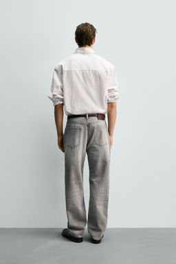 JEANS STRAIGHT FIT / Gris - Zara фото 3