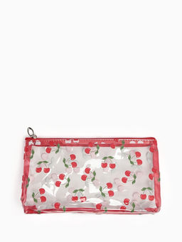 Косметичка ПВХ Вишня 25*5*15, отд на молнии, прозрачный