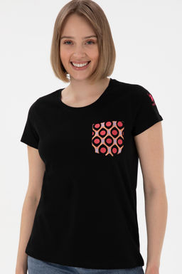 Kad_n Siyah Ti__rt Sepette S_rpriz _ndirim - U.s. polo assn фото 3