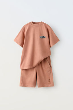 GARMENT DYE T-SHIRT VE BERMUDA SORT TAKIM - Zara фото 8