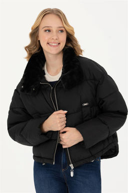 U. S. Polo Assn Женское черное пальто