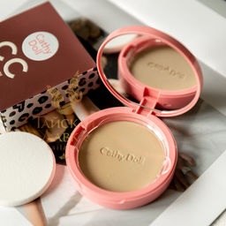 CC-Пудра Компактная Матирующая Speed White SPF40 Pa+++ (24 Средний Беж) CATHY DOLL, 12 гр