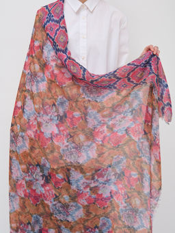 Оригинальный двусторонний платок с бахромой - Tantino фото 6