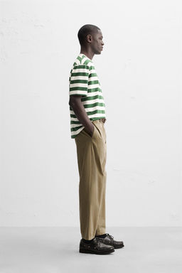 STRIPED JACQUARD T-SHIRT - Zara фото 5