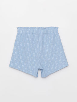 Beli Lastikli Kendinden Desenli K?z ?ocuk ?ort - Waikiki фото 2