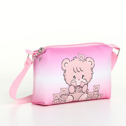 Сумка детская «Мишка», для девочки, розовая