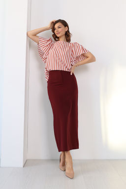 Блузка с рукавом-бабочка