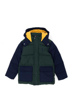 U. S. Polo Assn Зеленое пальто с капюшоном для мальчика - U.s. polo assn фото 4