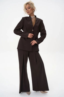 Брюки Тайрис (шоколадный) - Эльза фото 5