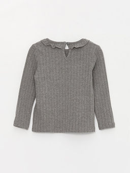 Bisiklet Yaka Uzun Kollu K?z Bebek Ti??rt - Waikiki фото 2