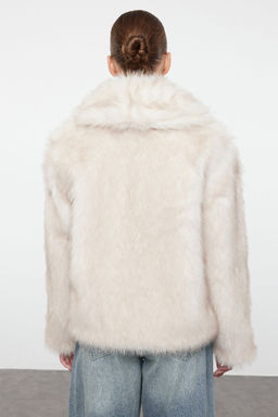 Ekru Regular Kal?p Kurk Mont TWOAW25MO00157 - Trendyolmilla фото 8