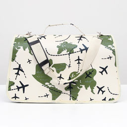 Сумка - переноска для животных Самолеты, каркасная, размер M, 40 х 21 х 27 см - Пижон фото 3