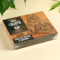 Набор Сила Сибири: кедровый орех в сосновом сиропе 25 г., бальзам 100 мл., кедрокофе 50 г. - Simaland фото 6