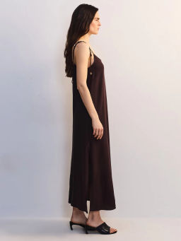 Сарафан изо льна с декоративными бусинами ZR2605012903-27 / Zarina