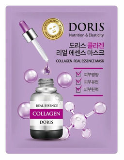 Doris Collagen Real Essence Mask - Тканевая маска для лица с коллагеном, 25 мл