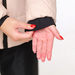 RODOS Утеплённый костюм женский зима М-289 Бежевый/Чёрный  фото 70