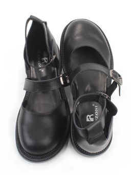 06-YD31-3E BLACK Туфли женские (натуральная кожа)