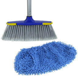 Насадка на швабру Служанка микрофибра 30х13см, на резинке, голубой, упаковка: на картоне, Домашняя мода (Россия) фото 8