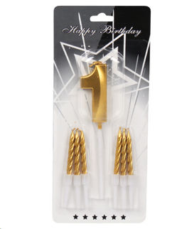 Свеча Цифра+свечи набор / KL-29 Единица /уп 25/600/ 746703