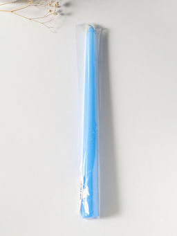 Цена за 2 шт. Свеча античная 25 см, 58 гр, 7 ч, цв. пастельно-голубой