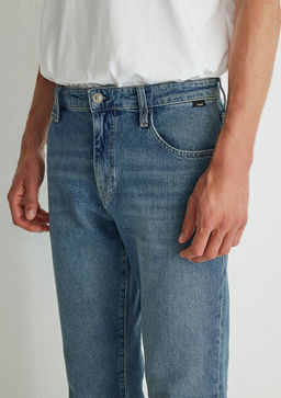 Milan Kolej Vintage Indigo Mavisi Jean Pantolon  фото 8